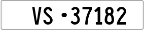 Trailer License Plate